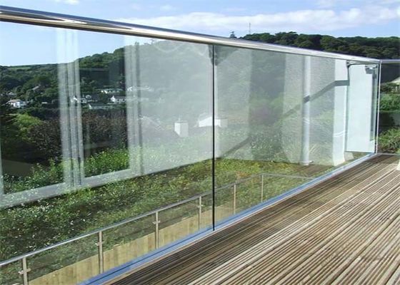 Внешние алюминиевые стеклянные балюстрады легкое ДИИ систем балкона перил лестницы устанавливают