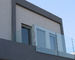 Тупики сжатия края кронштейнов тупика балюстрады балкона террасы стеклянные