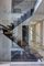 Крытые жилые подковообразные перила лестницы, Тимбер современная прямая лестница