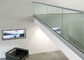 Аттестованный КЭ алюминиевый поручень лестницы прокладывая рельсы 12мм закаленная стеклянная балюстрада панели