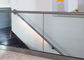 Установленный пол перил канала балюстрады у коридора алюминиевый стеклянный - подгонянный