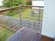 Горизонтальные металлические стержни балкона для дизайна палубы прокладывая рельсы профессионального