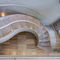 Крытая современная изогнутая изогнутая лестницей система дуги лестницы металла широкая