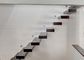 Фрестандинг плавая прямым форма наборов лестницы металла персонализированная интерьером