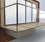 Пол - установленные перила нержавеющей стали, стеклянная структура твердого тела балюстрады балкона