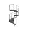 Винтовая лестница стальных структур чугунная полуфабрикат для жилого